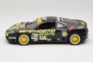 Ferrari 360 Modena Rentabel #314 Gagliardi Noir Bburago 1:18 3378-B1 Métal Moulé — image 4 sur 8