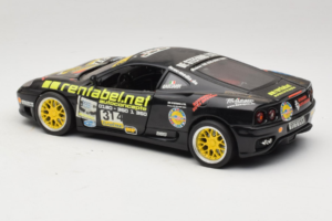 Ferrari 360 Modena Rentabel #314 Gagliardi Noir Bburago 1:18 3378-B1 Métal Moulé — image 7 sur 8
