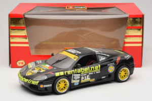 Ferrari 360 Modena Rentabel #314 Gagliardi Noir Bburago 1:18 3378-B1 Métal Moulé — image 8 sur 8