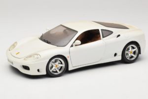 Ferrari 360 Modena Blanc Bburago 1:18 3368-W1 Métal Moulé