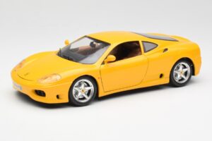 Ferrari 360 Modena Jaune Bburago 1:18 3368 Métal Moulé