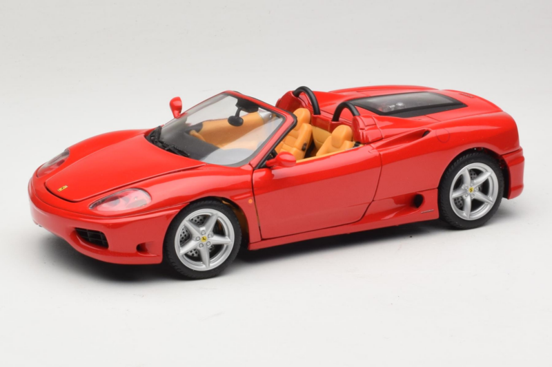 Ferrari 360 Spider Rouge Hot Wheels 1:18 27774-M1 Métal Moulé