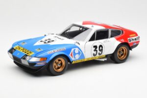 Ferrari 365 GTB/4 #39 J-C. Andruet / Lena 24 Hours of Le Mans 1972 Kyosho 1:18 08164E Métal Moulé