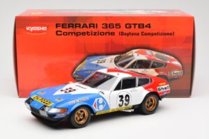 Ferrari 365 GTB/4 #39 J-C. Andruet / Lena 24 Hours of Le Mans 1972 Kyosho 1:18 08164E Métal Moulé — image 8 sur 8