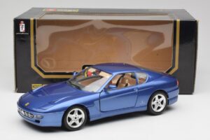 Ferrari 456 GT Blu Pozzi Bburago 1:18 3036-M3 Métal Moulé — image 8 sur 8