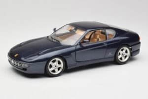 Ferrari 456 GT Bleu Bburago 1:18 3036 Métal Moulé