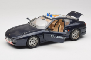 Ferrari 456 GT Carabinieri Noir Bburago 1:18 3036-B3 Métal Moulé — image 2 sur 8