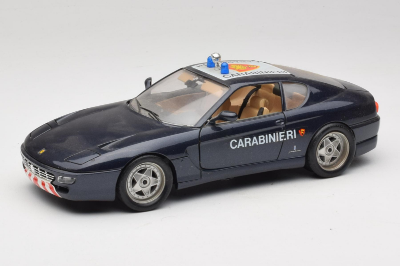 Ferrari 456 GT Carabinieri Noir Bburago 1:18 3036-B3 Métal Moulé