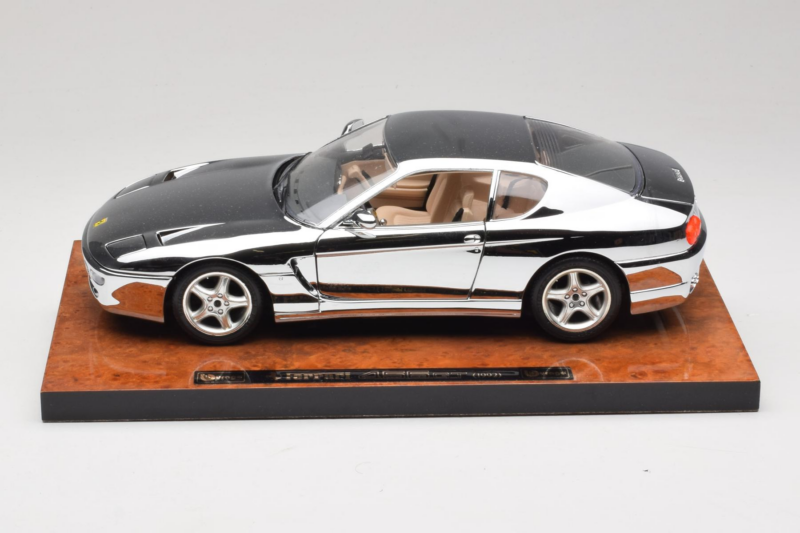 Ferrari 456 GT Chrome Silver Bburago 1:18 3746-R1 Métal Moulé