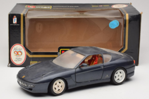Ferrari 456 GT Dark Blue Metallic Bburago 1:18 3036-B2 Métal Moulé — image 8 sur 8