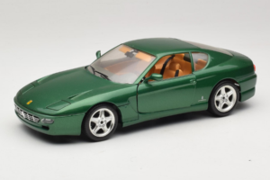 Ferrari 456 GT Vert Métallique Bburago 1:18 3036-GR1 Métal Moulé
