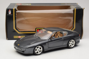 Ferrari 456 GT Gris Métallique Bburago 1:18 3036-G1 Métal Moulé — image 8 sur 8
