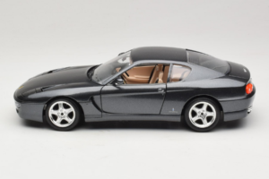 Ferrari 456 GT Gris Metallic Peinture Spéciale Bburago 1:18 3036 D Métal Moulé — image 4 sur 8