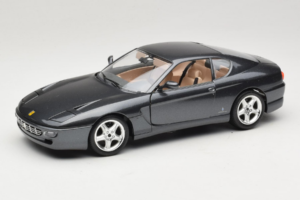 Ferrari 456 GT Gris Metallic Peinture Spéciale Bburago 1:18 3036 D Métal Moulé