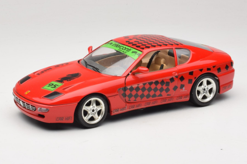 Ferrari 456 GT Interconti Car HiFi Rouge Bburago 1:18 3036-D Métal Moulé