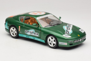 Ferrari 456 GT Profex #1 Vert 1992 Bburago 1:18 3336-GR1 Métal Moulé — image 6 sur 8