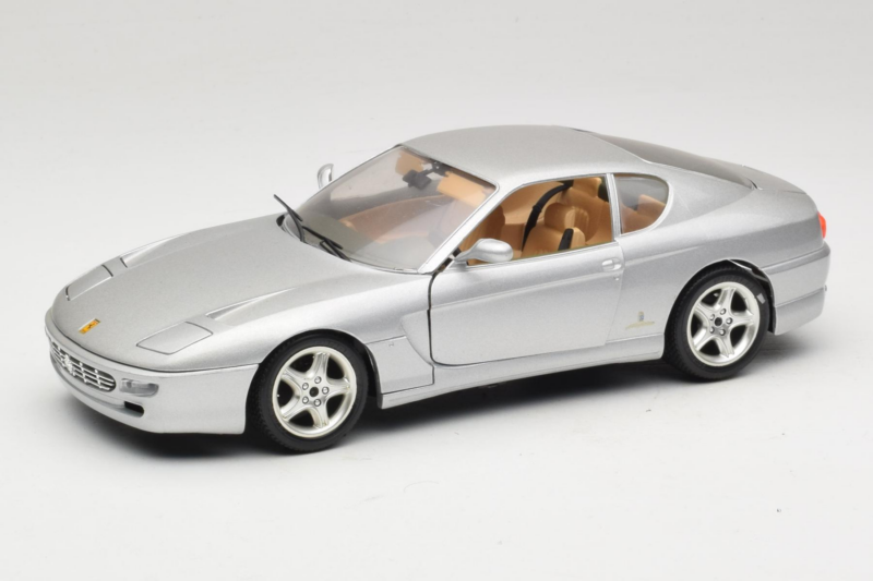 Ferrari 456 GT Argent Bburago 1:18 3336-S1 Métal Moulé