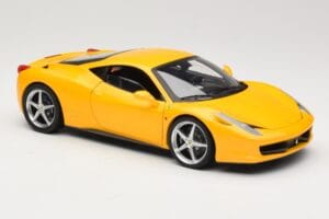 Ferrari 458 Italia Jaune Hot Wheels 1:18 P9894 Métal Moulé — image 6 sur 8