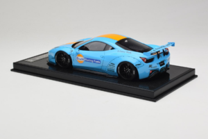 Ferrari 458 LB Works Gulf Blue Orange BBA 1:18 REMC033 Résine — image 5 sur 7