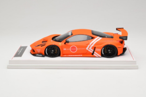 Ferrari 458 Liberty Walk LB-Silhouette WORKS GT Orange IVY 1:18 REMC002 Résine