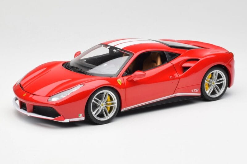 Ferrari 488 GTB Rouge Bburago 1:18 18-76102 Métal Moulé