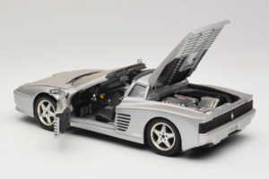 Ferrari 512TR Targa Argent Mira 1:18 6175 Métal Moulé — image 5 sur 8