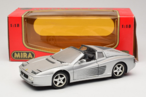 Ferrari 512TR Targa Argent Mira 1:18 6175 Métal Moulé — image 8 sur 8