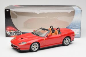 Ferrari 550 Barchetta Pininfarina Rouge Bburago 1:18 327660 Métal Moulé — image 8 sur 8