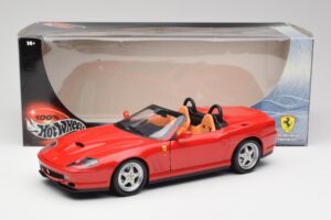 Ferrari 550 Barchetta Rosso Corsa Hot Wheels 1:18 29441 Métal Moulé — image 8 sur 8