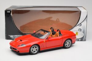 Ferrari 550 Barchetta Rosso Corsa Hot Wheels 1:18 74299294419 Métal Moulé — image 8 sur 8