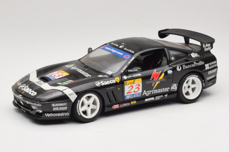 Ferrari 550 Maranello #23 Agrimaster Noir Bburago 1:18 3344-B2 Métal Moulé
