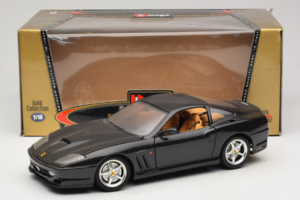 Ferrari 550 Maranello Noir Métallisé Bburago 1:18 3344-B1 Métal Moulé — image 8 sur 8