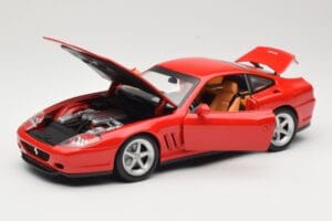 Ferrari 575M Maranello Rouge Hot Wheels 1:18 54937 Métal Moulé — image 2 sur 8