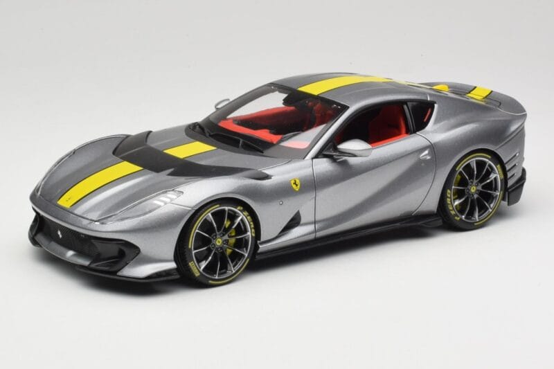 Ferrari 812 Competizione Grigio Coburn Bburago 1:18 18-01647 Métal Moulé