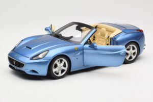 Ferrari California Bleu Clair Hot Wheels 1:18 N2043 Métal Moulé — image 2 sur 8