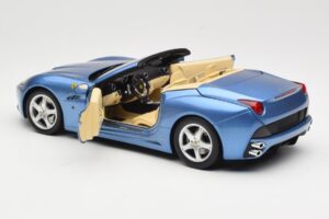 Ferrari California Bleu Clair Hot Wheels 1:18 N2043 Métal Moulé — image 5 sur 8