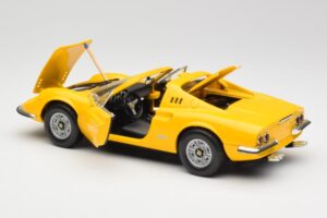 Ferrari Dino 246 GTS Jaune Hot Wheels 1:18 23920 Métal Moulé — image 5 sur 8