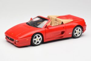 Ferrari F355 Spider Rouge Hot Wheels 1:18 25733 Métal Moulé