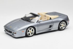 Ferrari F355 Spider Argent Hot Wheels 1:18 23907-M1 Métal Moulé
