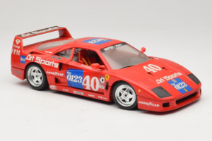 Ferrari F40 #40 J-P. Jabouille / O. Grouillard Art Sports 1987 Bburago 1:18 3332-A1 Métal Moulé — image 6 sur 8
