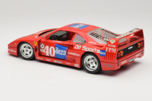 Ferrari F40 #40 J-P. Jabouille / O. Grouillard Art Sports 1987 Bburago 1:18 3332-A1 Métal Moulé — image 7 sur 8