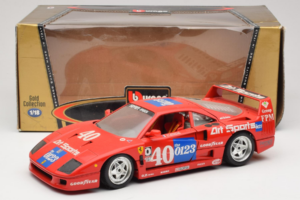 Ferrari F40 #40 J-P. Jabouille / O. Grouillard Art Sports 1987 Bburago 1:18 3332-A1 Métal Moulé — image 8 sur 8