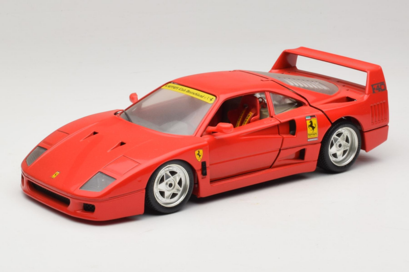 Ferrari F40 Club Deutschland Rouge Bburago 1:18 3032-L3 Métal Moulé