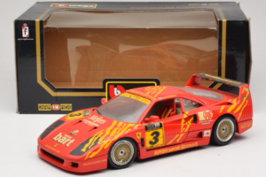 Ferrari F40 Evoluzione #3 Brummel Rouge 1987 Bburago 1:18 3022-P2 Métal Moulé — image 8 sur 8