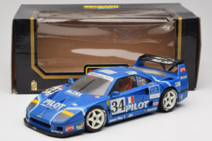 Ferrari F40 Evoluzione #34 Bleu Custom 1987 Bburago 1:18 3032-C1 Métal Moulé — image 8 sur 8