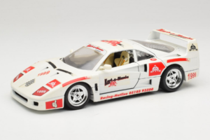 Ferrari F40 Kart-o-Mania Blanc Bburago 1:18 3332-W3 Métal Moulé
