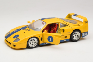 Ferrari F40 #1 Jaune Bauer Edition Limitée 100 pièces Bburago 1:18 BSR001 Métal Moulé — image 2 sur 8