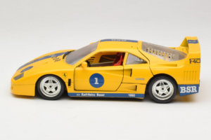 Ferrari F40 #1 Jaune Bauer Edition Limitée 100 pièces Bburago 1:18 BSR001 Métal Moulé — image 4 sur 8