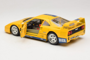 Ferrari F40 #1 Jaune Bauer Edition Limitée 100 pièces Bburago 1:18 BSR001 Métal Moulé — image 5 sur 8