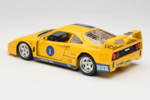 Ferrari F40 #1 Jaune Bauer Edition Limitée 100 pièces Bburago 1:18 BSR001 Métal Moulé — image 7 sur 8